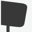 Ver imagem 3 de Mesa de Apoio Tokka - Tampo Ebano - Base Aço Carbono - Altura 50cm