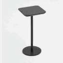 Ver imagem 1 de Mesa de Apoio Tokka - Tampo Ebano - Base Aço Carbono - Altura 50cm