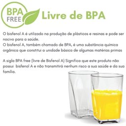 Copo Acrílico Cozinha Casa Suco Kit Com 8 Pçs 280ml - 5