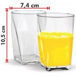 Copo Acrílico Cozinha Casa Suco Kit Com 8 Pçs 280ml - 2