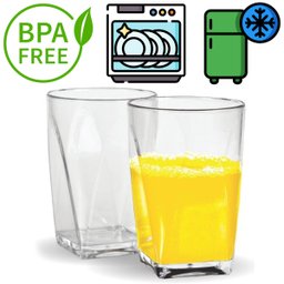 Copo Acrílico Cozinha Casa Suco Kit Com 8 Pçs 280ml - 4
