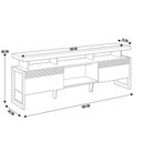 Ver imagem 4 de Rack para Sala de Estar Tv 70 Pol 180cm Esmirna L05 Nature Off White - Lyam Decor
