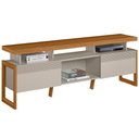 Ver imagem 1 de Rack para Sala de Estar Tv 70 Pol 180cm Esmirna L05 Nature Off White - Lyam Decor