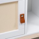 Ver mais imagens de Estante Infantil Wave 1 Porta em Rattan, com LED e 2 Nichos Casatema MadeiraOriginals Branco/Marrom