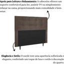 Ver imagem 5 de Cabeceira Estofada Cama Box Queen 160 Cm Irlanda Suede Marrom