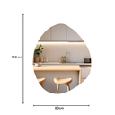 Ver imagem 2 de Espelho Decorativo Orgânico 100,0x80,0 Cm