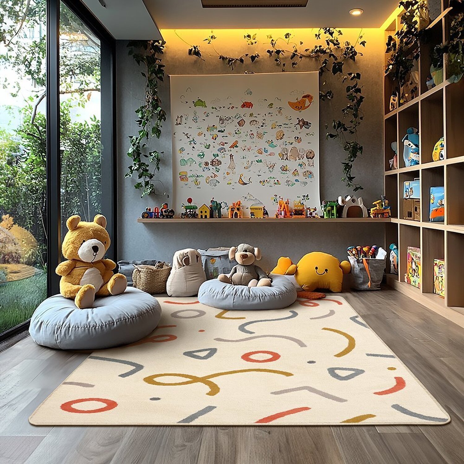 Tapete 150x200cm Vibe Infantil Org. Cantos Arabescos