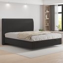 Ver imagem 2 de Cama Queen Baú Flutuante com Cabeceira 160cm Spazio S04 Couríssimo Preto - Lyam Decor