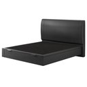 Ver imagem 4 de Cama Queen Baú Flutuante com Cabeceira 160cm Spazio S04 Couríssimo Preto - Lyam Decor
