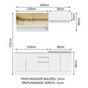 Ver imagem 5 de Cozinha Completa Glamy Com Armário E Balcão sem Tampo E Pia