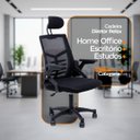 Ver imagem 3 de Kit 2 Cadeiras de Escritório Diretor Relax Ergonômica Preto