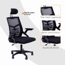 Ver mais imagens de Kit 2 Cadeiras de Escritório Diretor Relax Ergonômica Preto