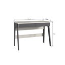 Ver imagem 7 de Conjunto Escritório Home Office Primazzia 02 Peças Escrivaninhas com Estante Grafite Off White Cinza