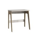 Ver imagem 6 de Conjunto Escritório Home Office Primazzia 03 Peças Escrivaninhas com Estante Carvalho Mel Off White Marrom