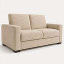 Ver imagem 1 de Sofá Namoradeira 3 Lugares 200cm Bege Suede Black House