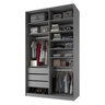 Closet Solteiro 100% MDF BP 139,5cm 3 Gavetas Sion - 5