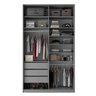 Closet Solteiro 100% MDF BP 139,5cm 3 Gavetas Sion - 3