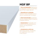 Ver imagem 7 de Closet Solteiro 100% MDF BP 139,5cm 3 Gavetas Sion