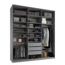 Ver imagem 5 de Closet Casal 100% MDF BP 208,5cm 3 Gavetas Sion