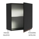 Ver imagem 4 de Armário de Cozinha Aéreo 60 cm 1 Porta Preto Reims Madesa