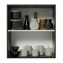 Ver imagem 5 de Armário de Cozinha Aéreo 60 cm 1 Porta Preto Reims Madesa