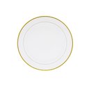 Ver imagem 2 de Prato de Festa Silverfestas Sobremesa 19cm Borda Dourada 6 Un Silverplastic