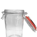 Ver imagem 6 de Kit 2 Potes Hermético Vidro Trava Metal 450ml Class Home