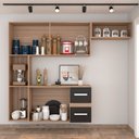 Ver imagem 3 de Cozinha Compacta Gourmet Suspensa Armário e Balcão - Pm