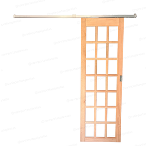 Porta Quadriculada de Correr 210x70 com Kit Aluminio