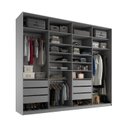 Ver imagem 5 de Closet Casal 100% MDF BP 277cm 6 Gavetas Sion Cinza/Urbi