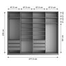Closet Casal 100% MDF BP 277cm 6 Gavetas Sion - 9