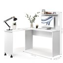 Ver imagem 2 de Mesa Escravaninha em L Adelaide Branco