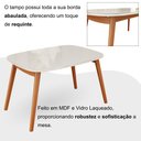 Ver mais imagens de Conjunto Sala de Jantar Mesa Tampo Vidro/MDF com 4 Cadeiras Ceci Yescasa Marrom
