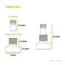 Ver imagem 6 de Acabamento Metal Dourado Slim 1/2 A 1 + Conversor Docol