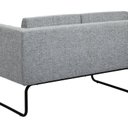 Ver imagem 4 de Sofá Fixo 2 Lugares para Sala de Estar Cinza