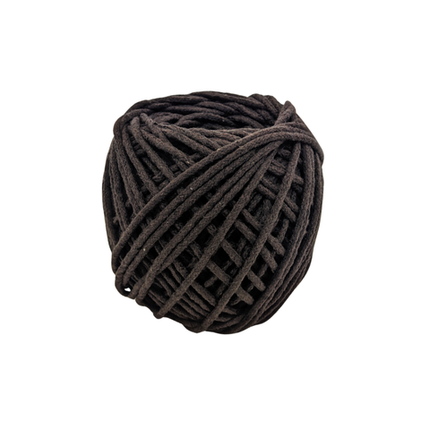 Cordão de Algodão Trancelim 6mm para Artesanato e Macramê Marrom 50 Mts