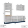 Cozinha Modulada 4 Peças 1 Torre Microondas 1 Aéreo 2 Balcões Arizona CabeCasa MadeiraOriginals - 2