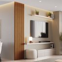 Ver imagem 1 de Painel Ripado Milão 2,50x0,58x3,3mm(1,45)m² Ecorevest Marrom/Freijó