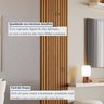 Painel Ripado Milão 2,50x0,58x3,3mm(1,45)m² Ecorevest - 5