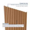 Ver imagem 6 de Painel Ripado Milão 2,50x0,58x3,3mm(1,45)m² Ecorevest Marrom/Freijó