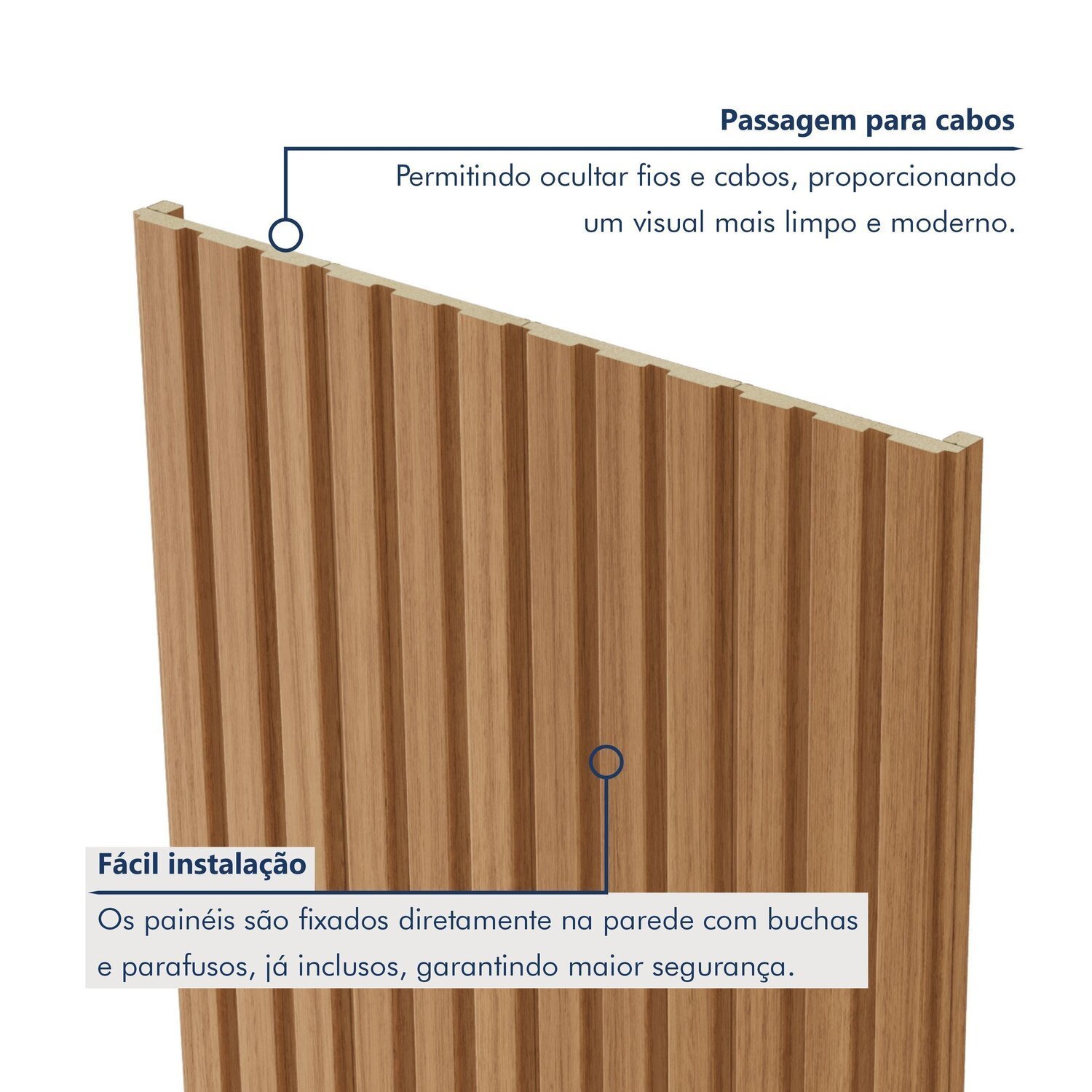 Painel Ripado Milão 2,50x0,58x3,3mm(1,45)m² Ecorevest - 6