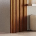 Ver mais imagens de Painel Ripado Milão 2,50x0,58x3,3mm(1,45)m² Ecorevest Marrom/Freijó