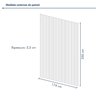 Painel Ripado Milão 2,50x1,74x3,3mm(4,35)m²  Ecorevest - 4