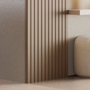 Ver mais imagens de Painel Ripado Milão 2,50x0,58x3,3mm(1,45)m² Ecorevest Bege