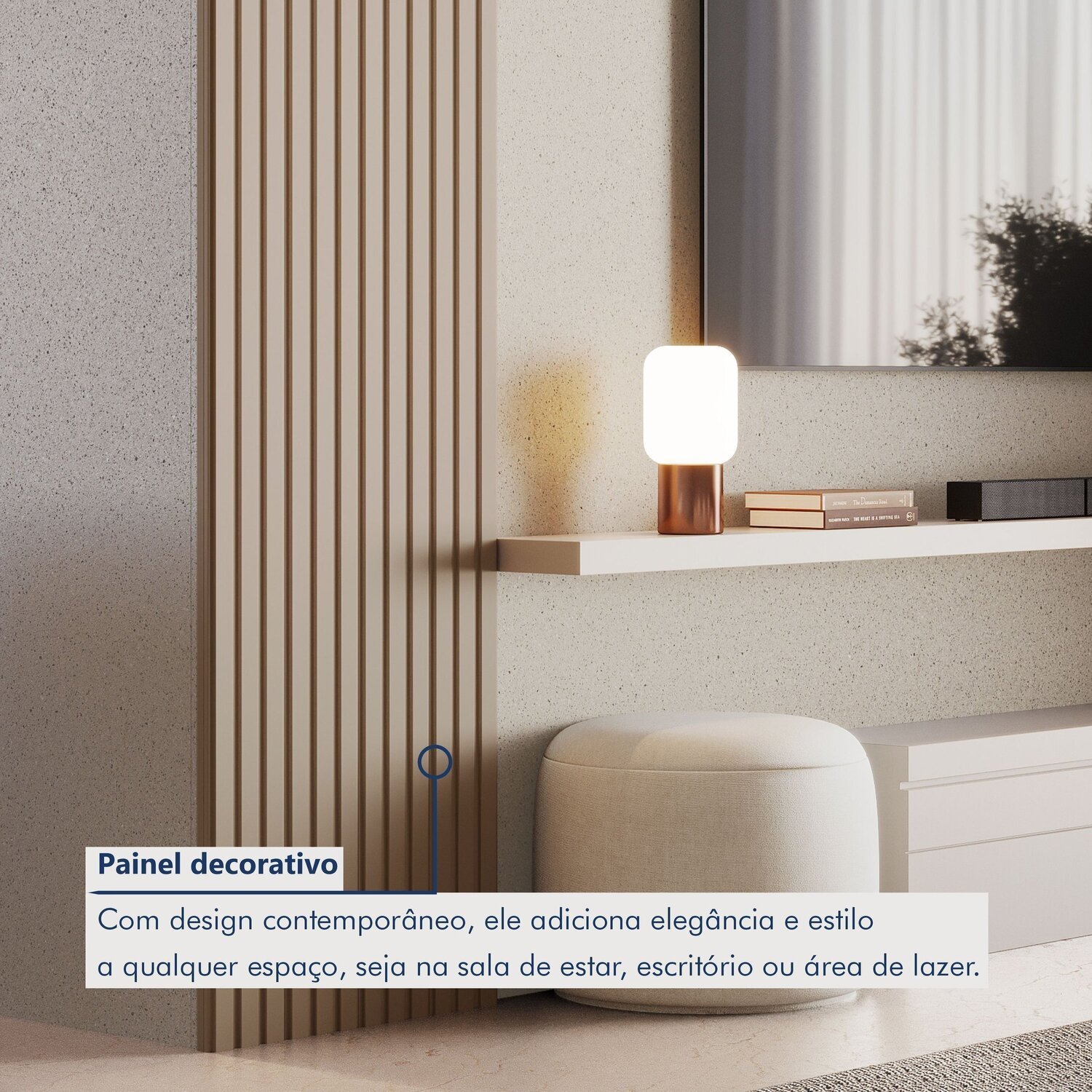 Painel Ripado Milão 2,50x0,58x3,3mm(1,45)m² Ecorevest - 7