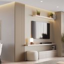 Ver imagem 1 de Painel Ripado Milão 2,50x0,58x3,3mm(1,45)m² Ecorevest Bege