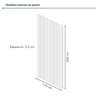Painel Ripado Milão 2,50x1,16x3,3mm(2,9)m²  Ecorevest - 4