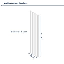 Painel Ripado Milão 2,50x0,58x3,3mm(1,45)m² Ecorevest - 4