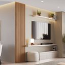 Ver imagem 1 de Painel Ripado Milão 2,50x0,58x3,3mm(1,45)m² Ecorevest Marrom/Itapuã