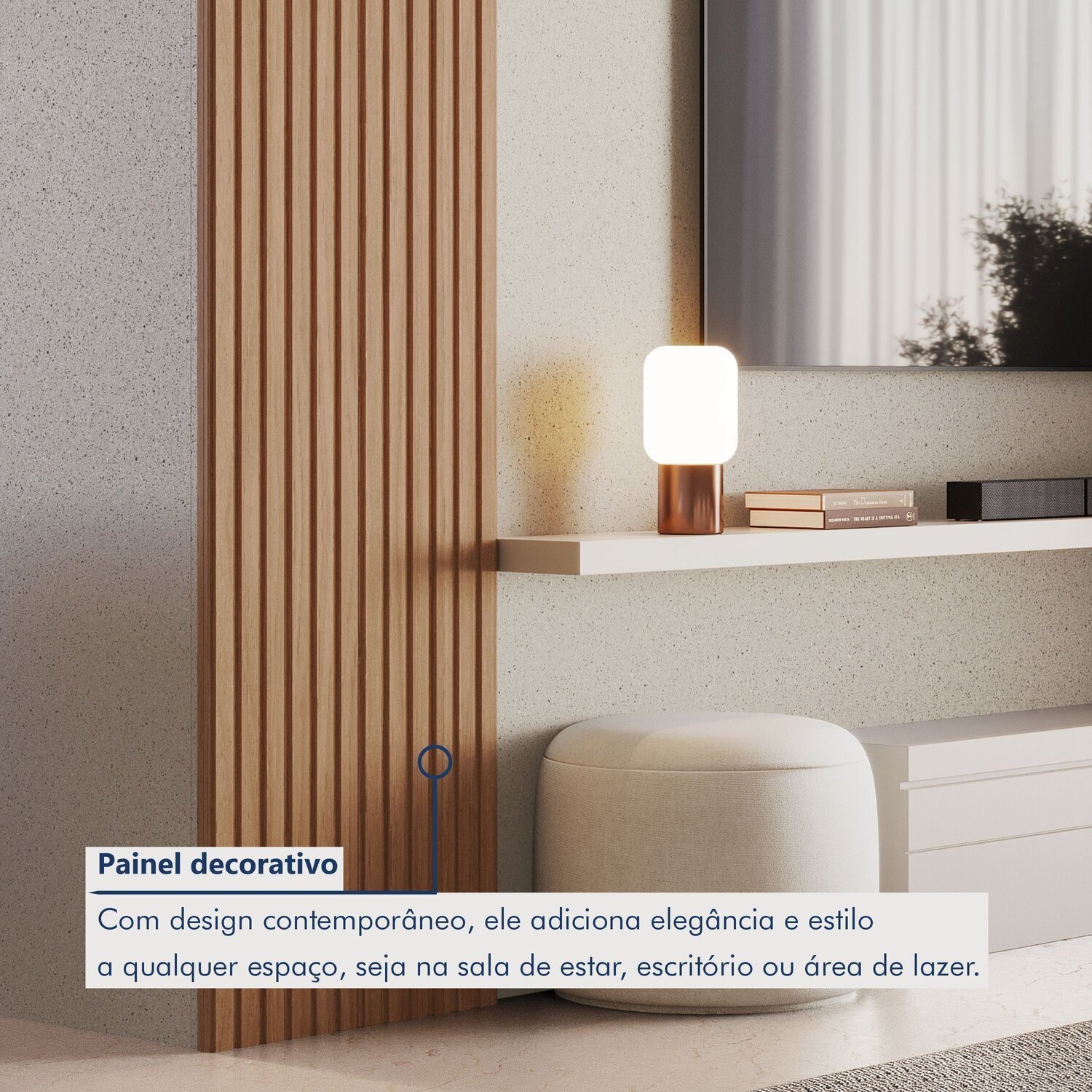 Painel Ripado Milão 2,50x0,58x3,3mm(1,45)m² Ecorevest - 7